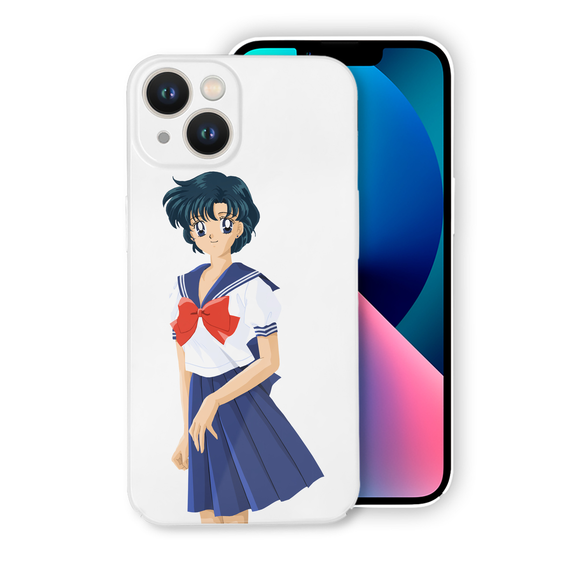 （画像用） 美少女戦士セーラームーン 水野 亜美 みずの あみ Sailor Moon Mizuno Ami 【iPhone 14シリーズ対応】ハードケース